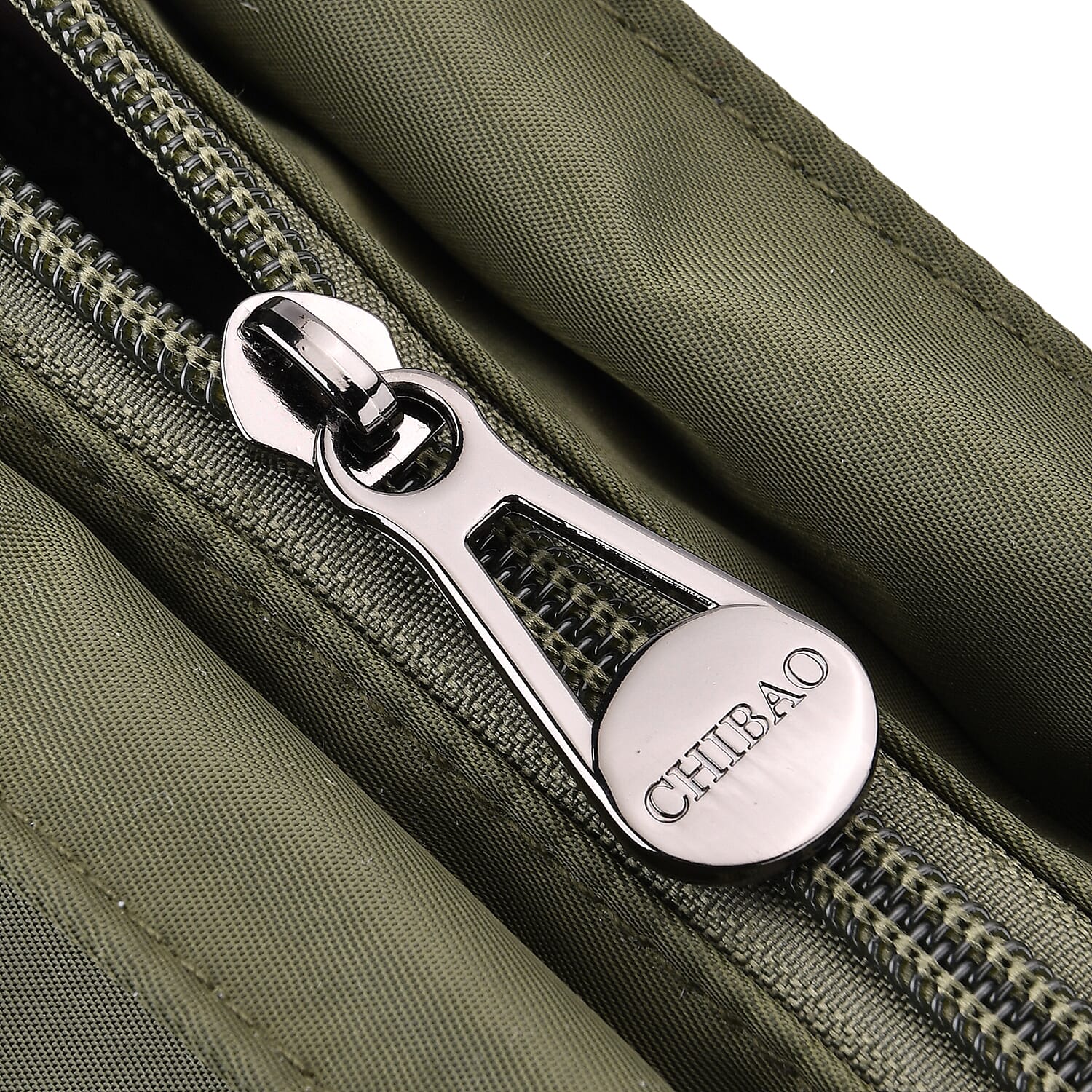 Spacious Oxford Tote Bag with Multiple Pockets - Dark Green