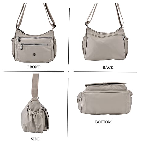 Versatile Messenger Crossbody Bag with Adjustable Strap - Laurel Green