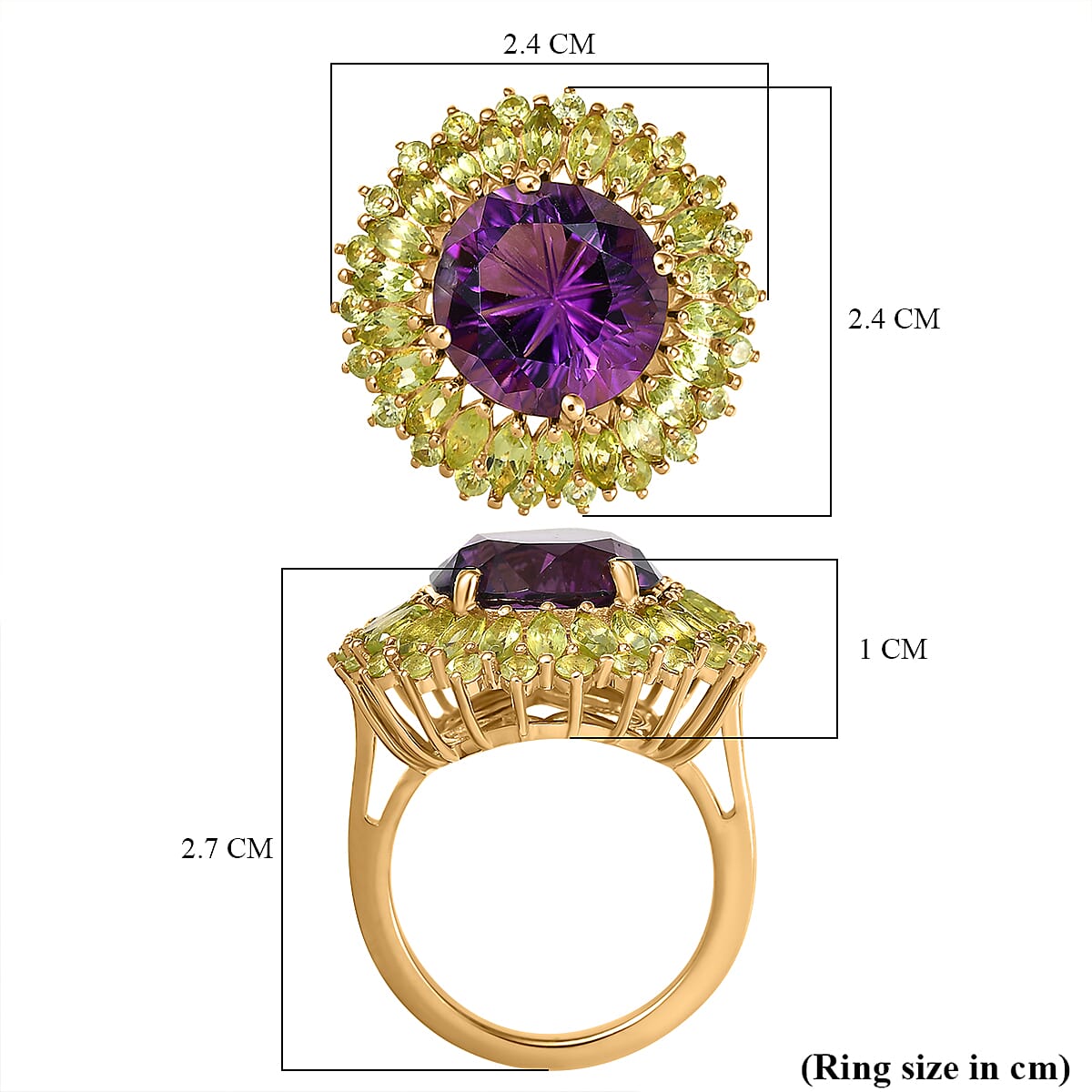 Halo Ring in Sterling Silver