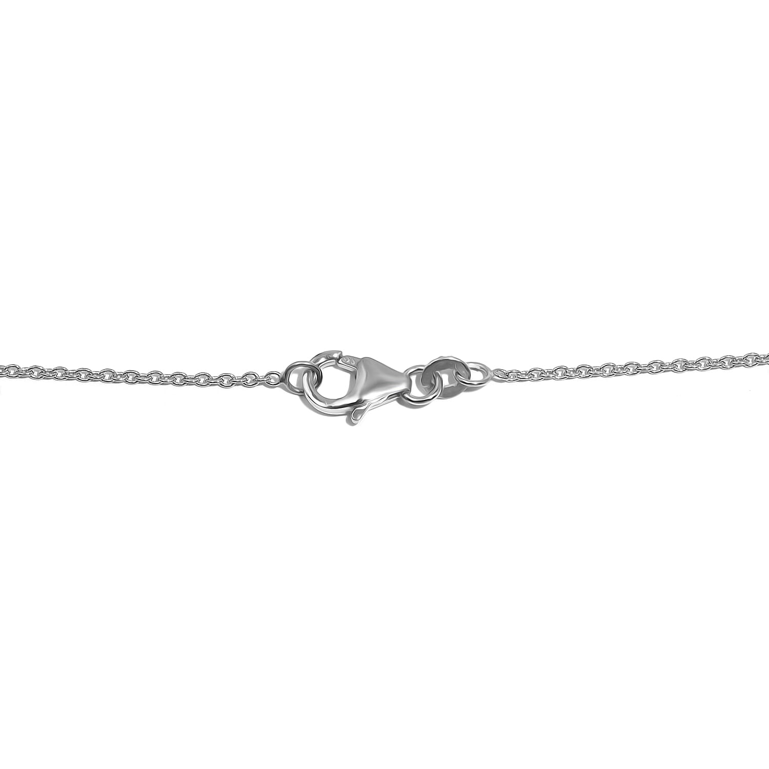 Citrine Necklace (Size - 20) in Rhodium Overlay Sterling Silver 17.00 Ct.