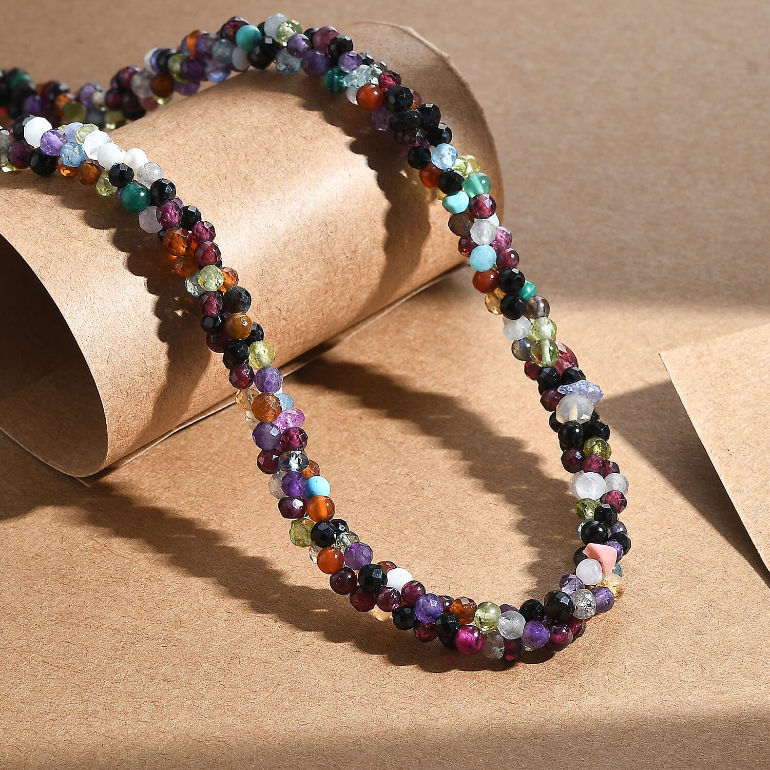 Multi Gemstones Necklace (Size - 20) 125.00 Ct.