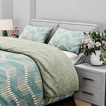 https://tjcuk.sirv.com/Products/80/3/8037351/3-Piece-Geometric-Wave-Printed-Duvet-Cover-Set-Size-200x200cm-Green_8037351_3.jpg?w=342&h=342
