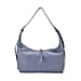 Versatile Genuine Leather Shoulder Bag with Adjustable Strap - Blue