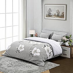 Boutique Bedding Collection 3 Piece Set - Geometric Wave Duvet Cover With 2 Pillowcases - Double