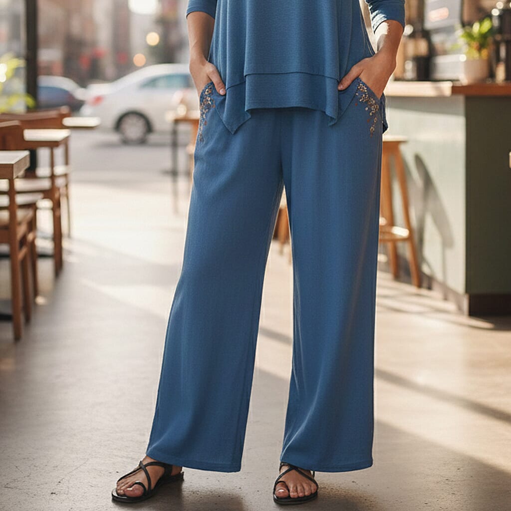 La Marey 4 Embroidery Jean and Pant/Trouser