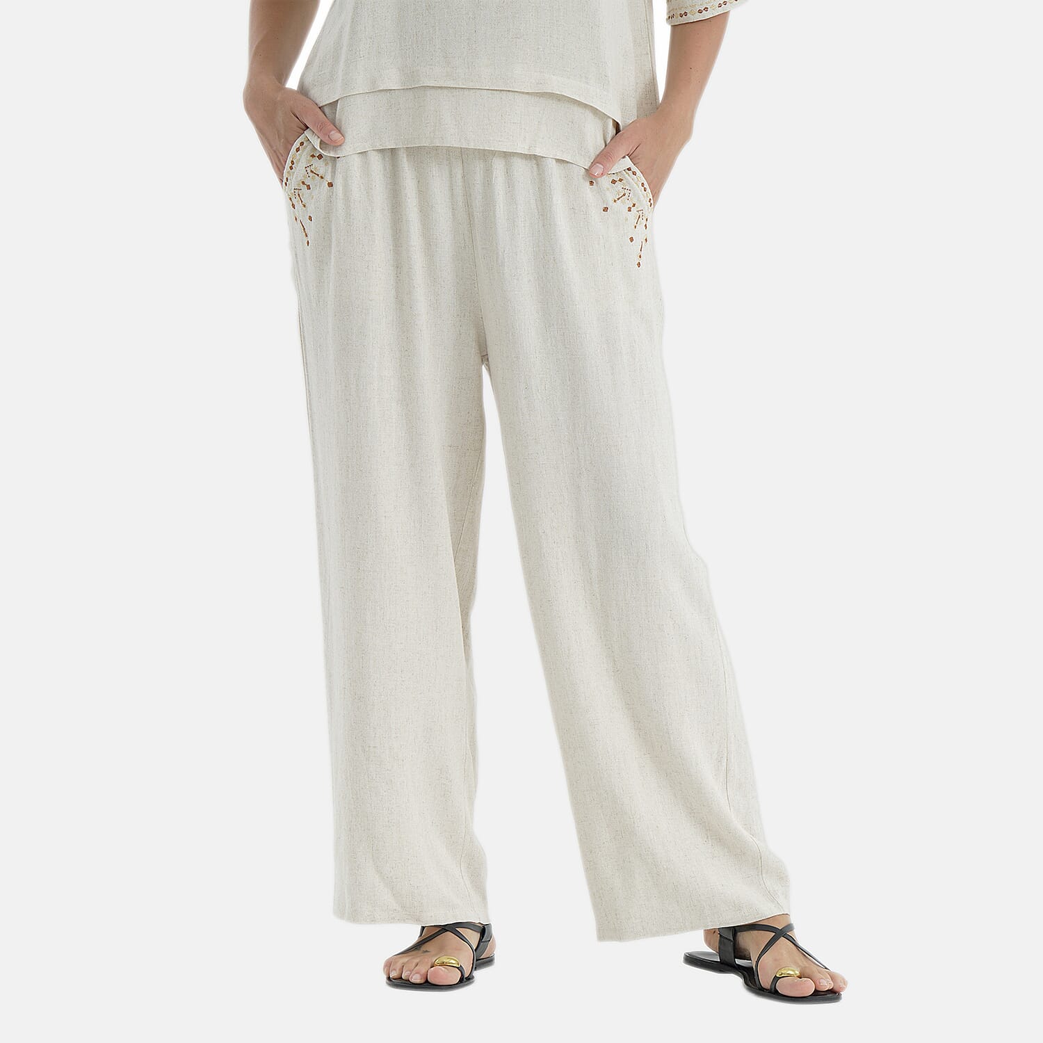 La Marey 4 Embroidery Jean and Pant/Trouser