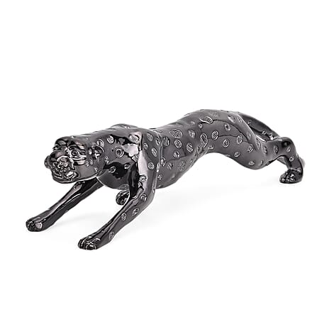 Leopard Statue 40x8x8 - Black