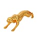 Ornamental Leopard Resin Sculpture (Size 40x8x8cm) - Grey