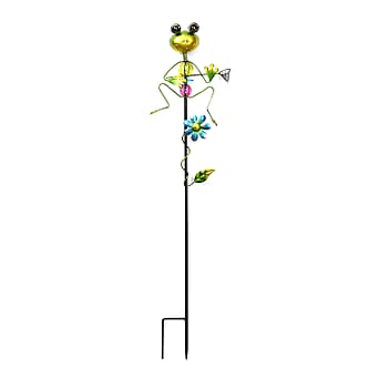 https://tjcuk.sirv.com/Products/80/3/8038571/Whimsical-Green-Frog-with-Blue-Rush-Up-Garden-Stake-Decoration_8038571.jpg?w=342&h=342