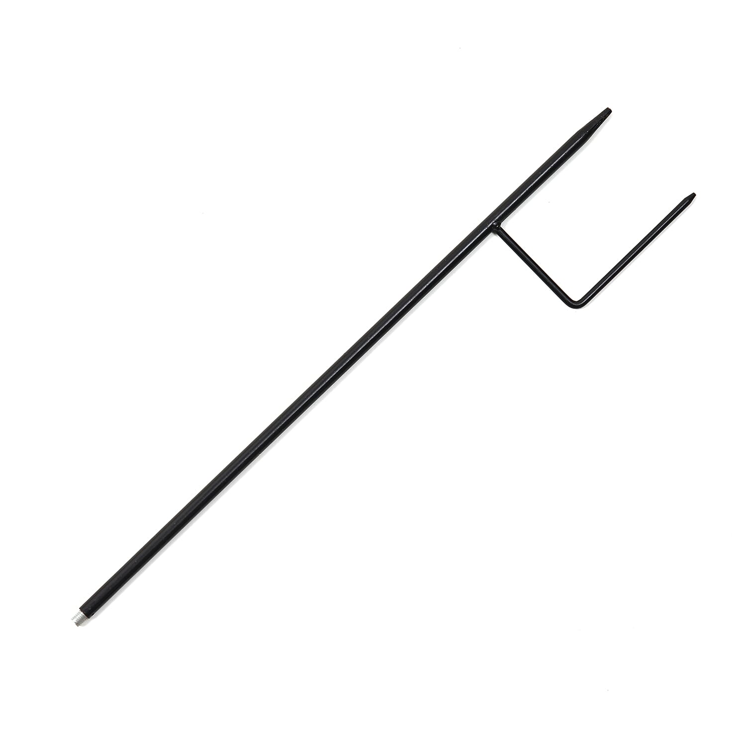 Whimsical Green Frog with Blue Rush-Up Garden Stake Decoration