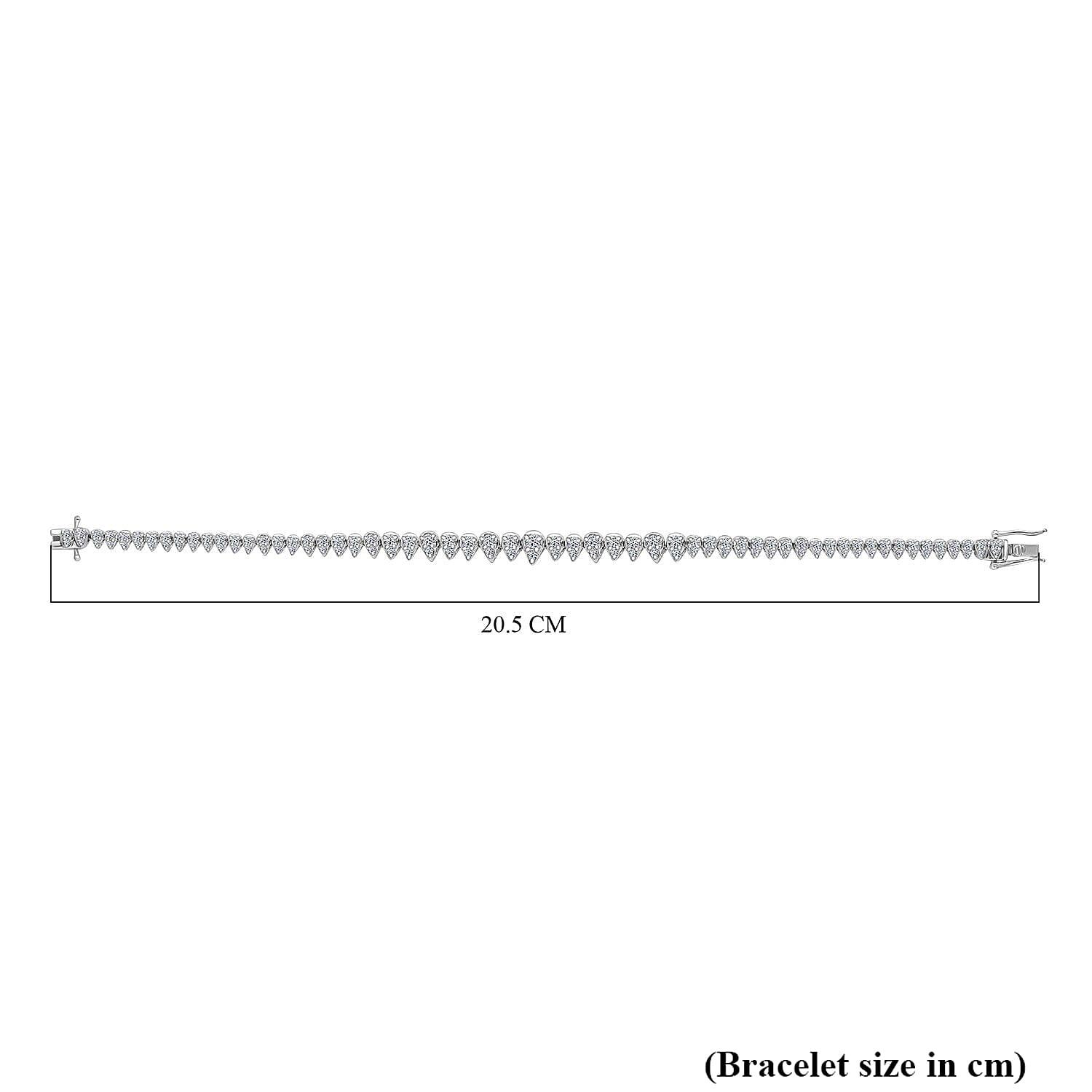 Rhapsody 950 Platinum Natural White Diamond (VS-EF) IGI Certified Bracelet (Size - 8) 3.03 Ct, Platinum Wt. 21.92 Gms.