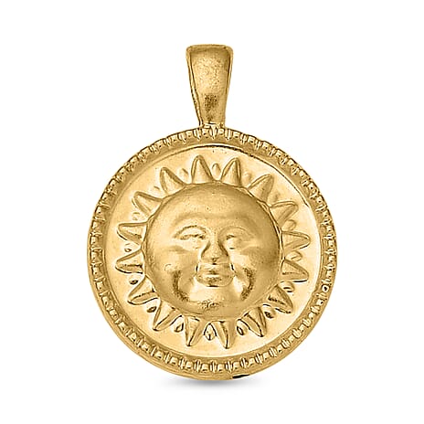 9K Yellow Gold Sun & Moon Pendant
