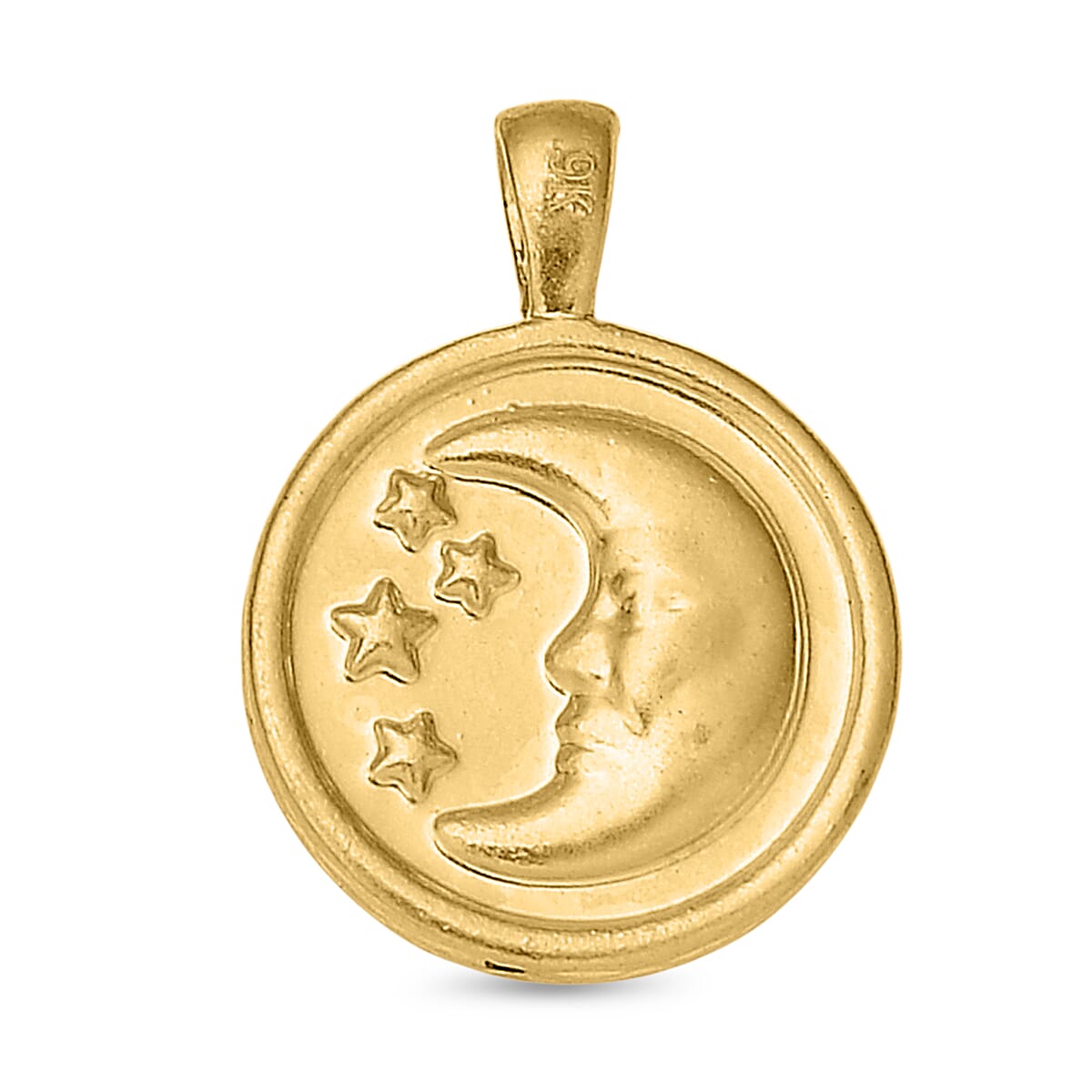 9K Yellow Gold Sun & Moon Pendant 9K Yellow Gold Sun & Moon Pendant