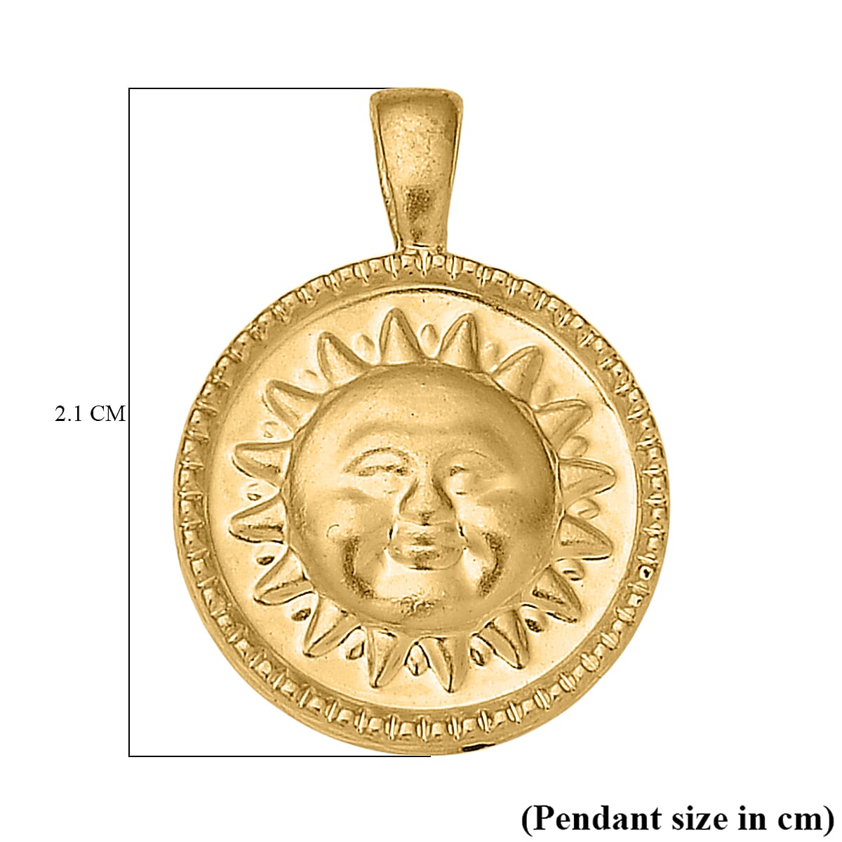 9K Yellow Gold Sun & Moon Pendant 9K Yellow Gold Sun & Moon Pendant