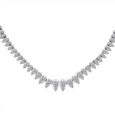 RHAPSODY- 950 Platinum IGI Certified (VS E-F) NATURAL  Diamond Necklace (Size - 16) 5.10 Ct, Platinum Wt. 32.15 Gms.