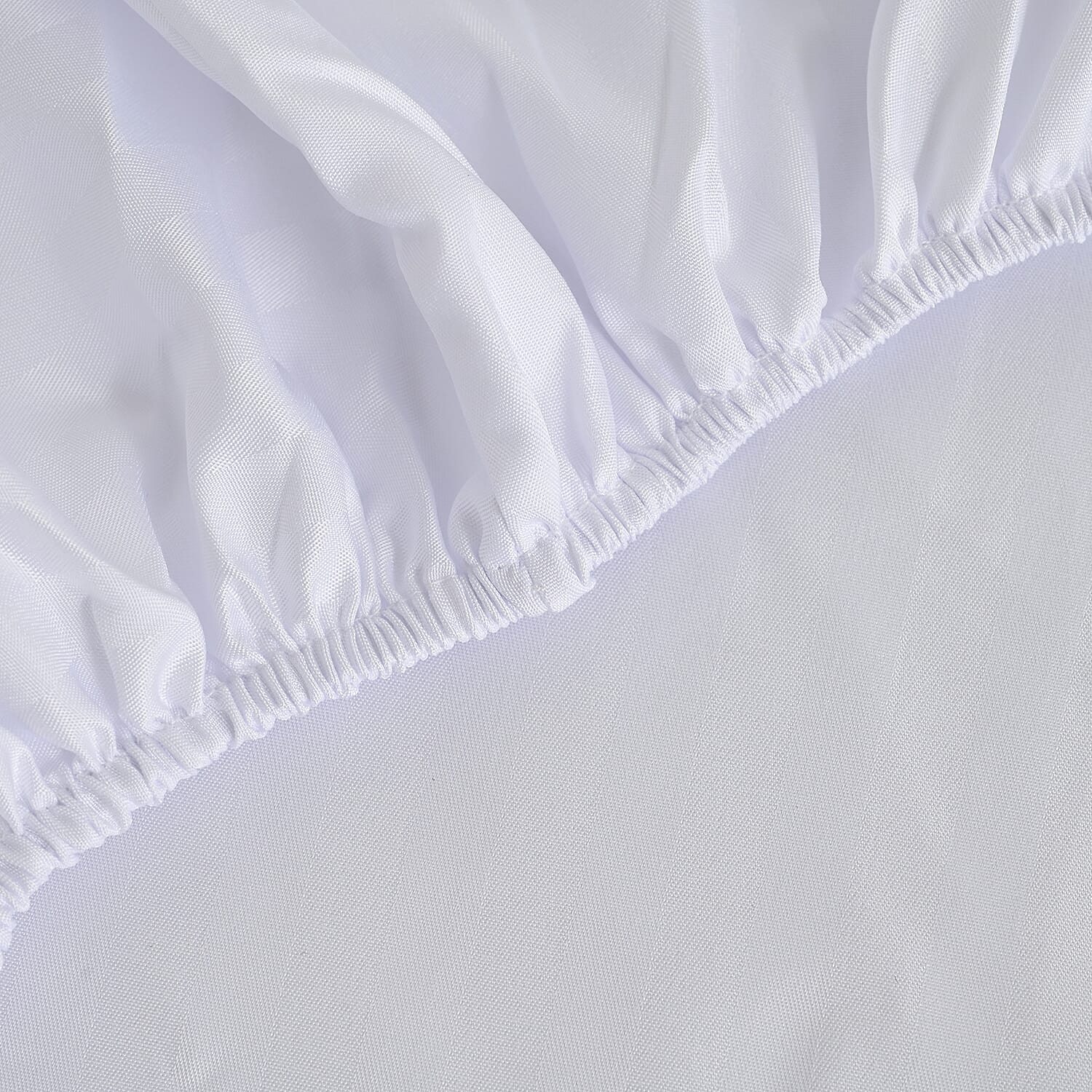 Homesmart Satin Vertical Stripe 6-Piece Double Bedding Set (incl. Duvet Cover, Fitted Sheet, 4 Pillowcases)