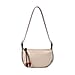Genuine Leather Crossbody Bag - Beige