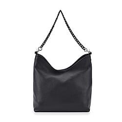 Hongkong Closeout Deal - 100%  Genuine Leather Litchi Embossed Crossbody Bag -  Off White