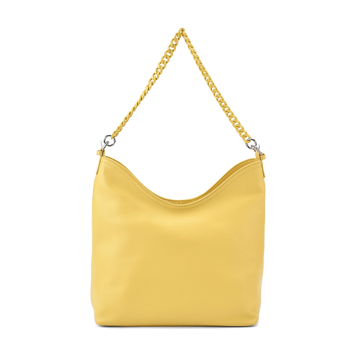 SUPERFIND - Hongkong Closeout Deal - 100% Genuine Leather Litchi Embossed Crossbody Bag - Buttermilk