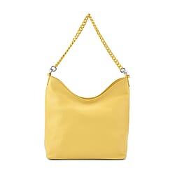 Hongkong Closeout Deal - 100%  Genuine Leather Litchi Embossed Crossbody Bag -  Off White