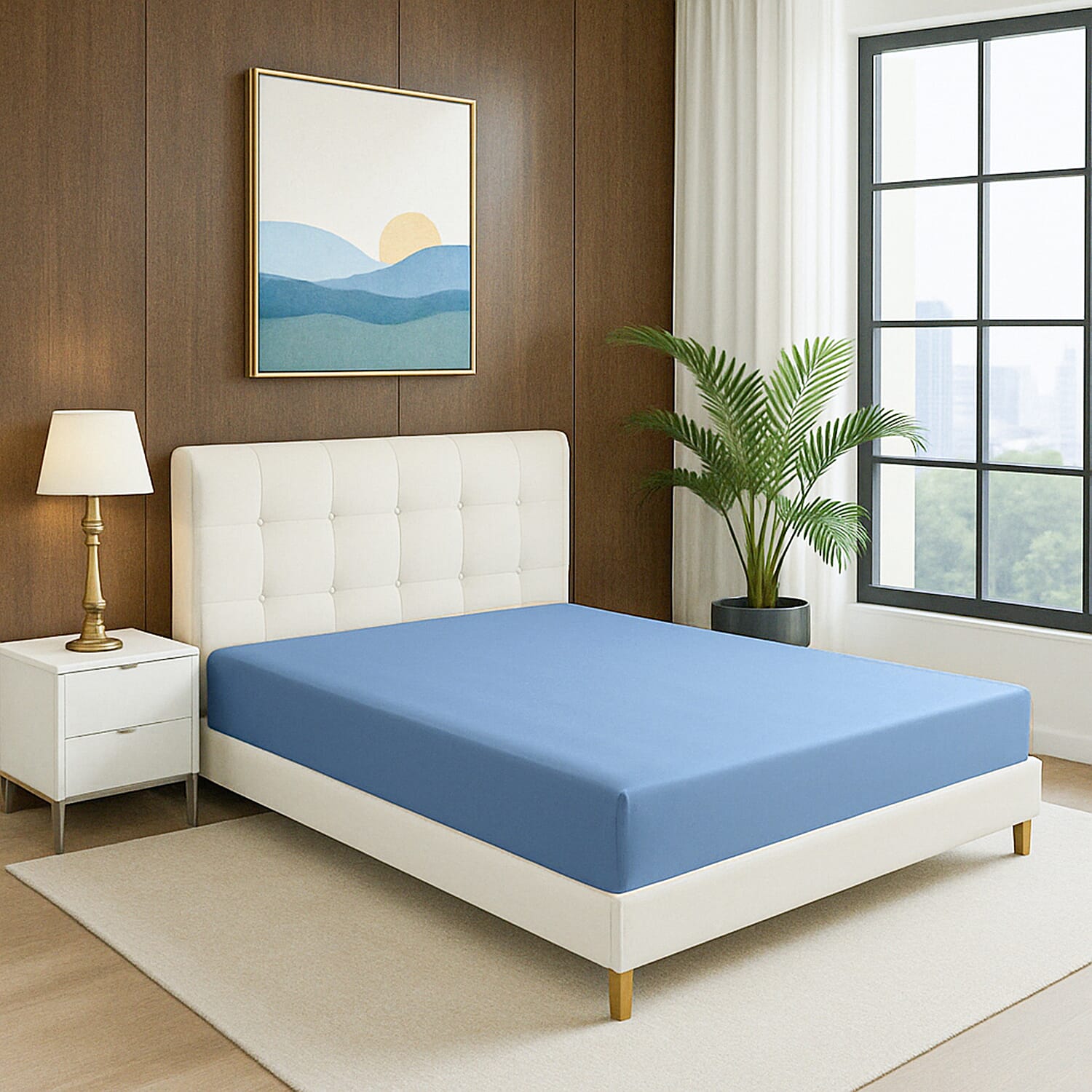 4-Piece Bamboo Bedding Set incl. Duvet Cover, Fitted Sheet & 2 Pillowcases 4-Piece Bamboo Bedding Set incl. Duvet Cover, Fitted Sheet & 2 Pillowcases
