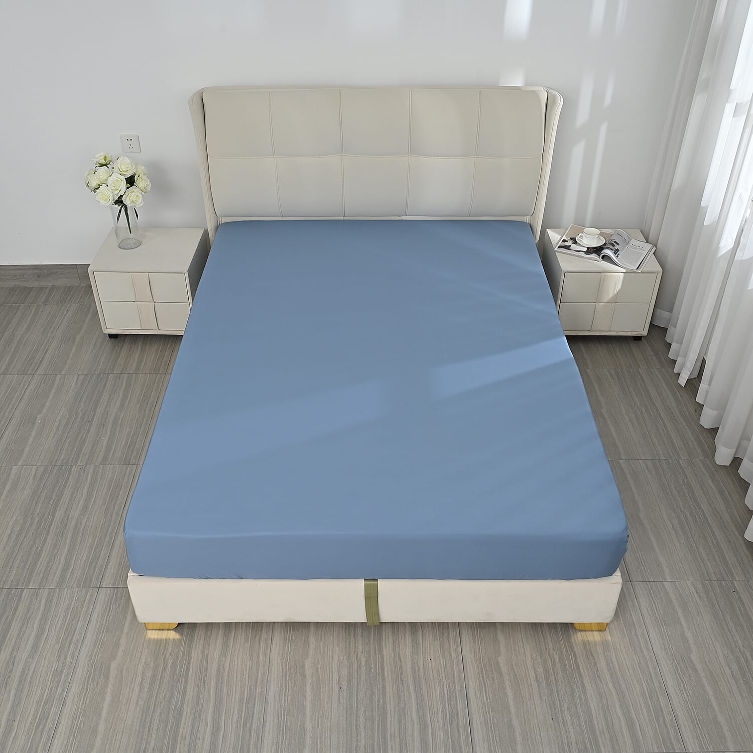 4-Piece Bamboo Bedding Set incl. Duvet Cover, Fitted Sheet & 2 Pillowcases 4-Piece Bamboo Bedding Set incl. Duvet Cover, Fitted Sheet & 2 Pillowcases