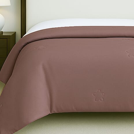 Hush Haven Soft - Breathable Bamboo Viscose Quilt with Quilting (Size Double) - Mauve