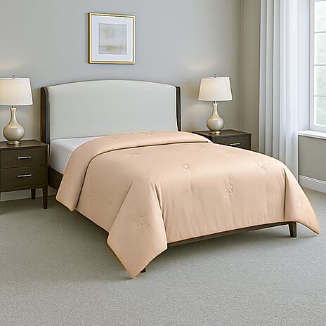 Hush Haven Soft - Breathable Bamboo Quilt with Quilting (Size King) - Beige