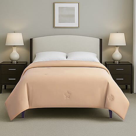 Hush Haven Soft - Breathable Bamboo Quilt with Quilting (Size King) - Beige