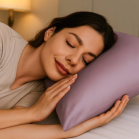 Hush Haven - Set of 2 Soft - Breathable Bamboo Pillowcases (Size 75x50cm) - Mauve