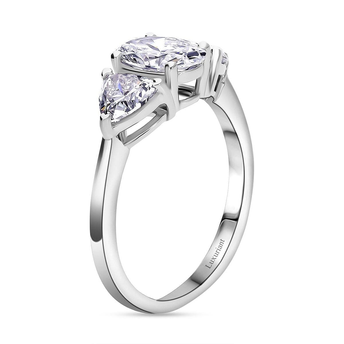 First Time Ever - Luxuriant 950 Platinum SGL Certified (VS-GH) Lab Grown Diamond Ring 2.00 Ct.