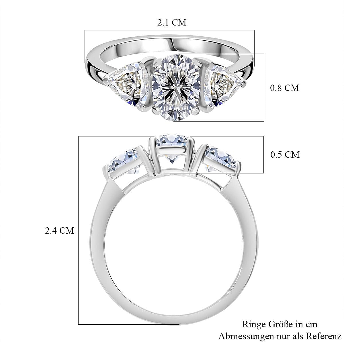 First Time Ever - Luxuriant 950 Platinum SGL Certified (VS-GH) Lab Grown Diamond Ring 2.00 Ct.