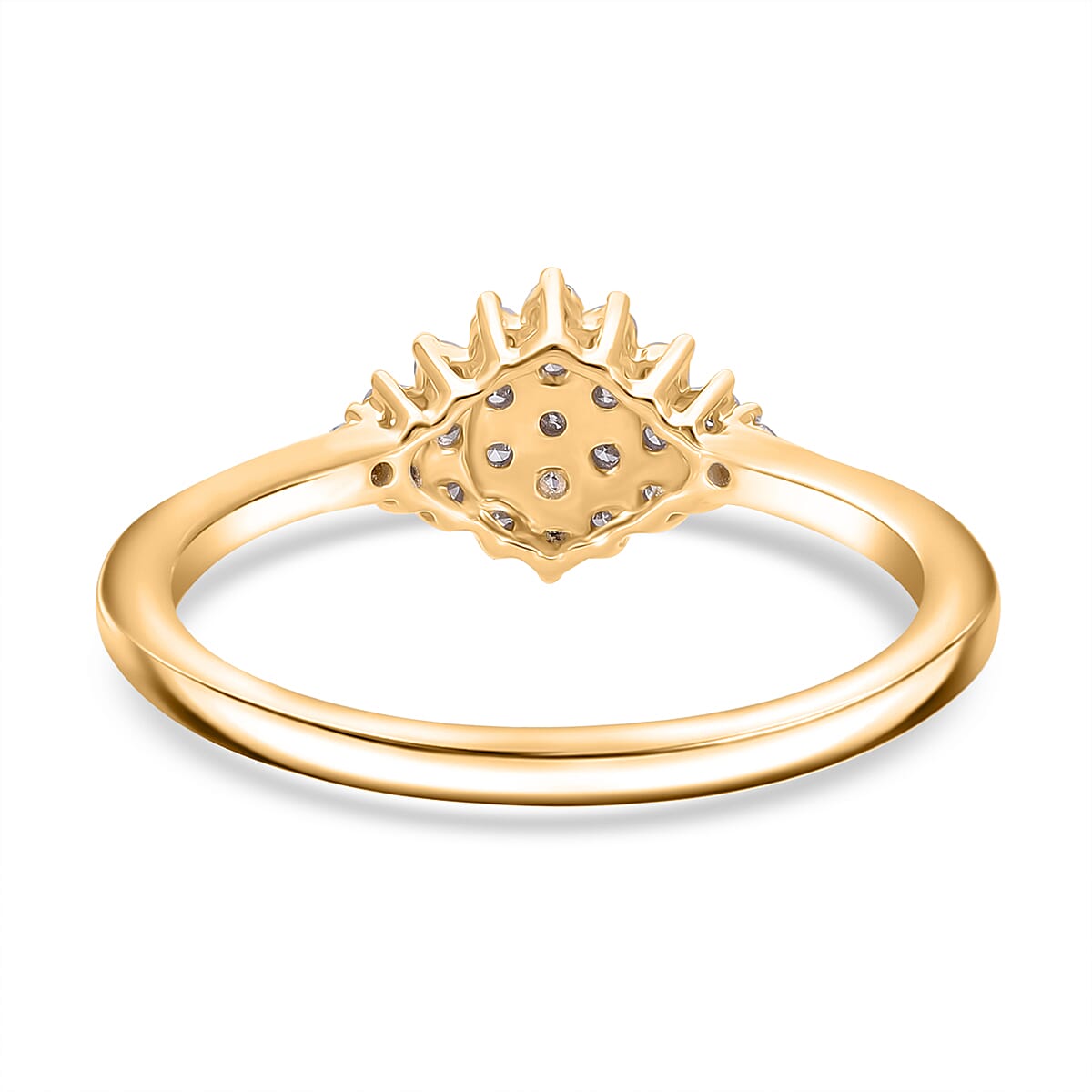 Luxuriant 9K Yellow Gold Lab Grown Diamond (VS-GH) Ring 0.33 Ct.