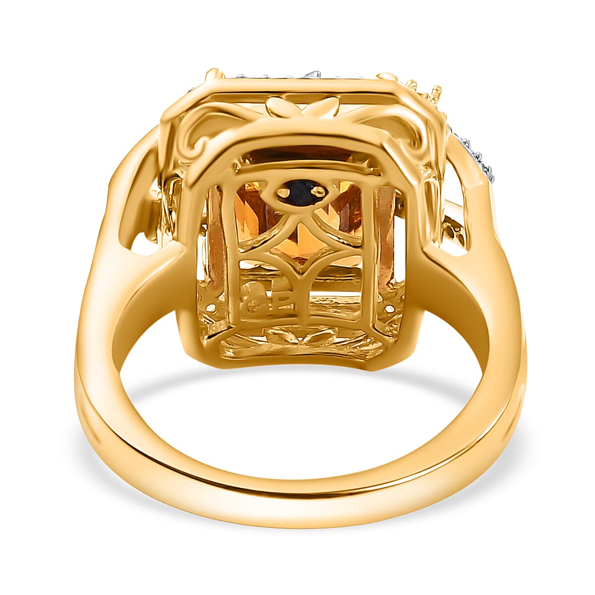 GP Serra Gaucha Citrine & Multi Gemstones Ring in 18K Vermeil Yellow Gold Plated Sterling Silver 5.59 Ct. GP Serra Gaucha Citrine & Multi Gemstones Ring in 18K Vermeil Yellow Gold Plated Sterling Silver 5.59 Ct.