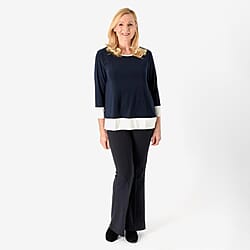 La Marey Color Block Knitted Tunic
