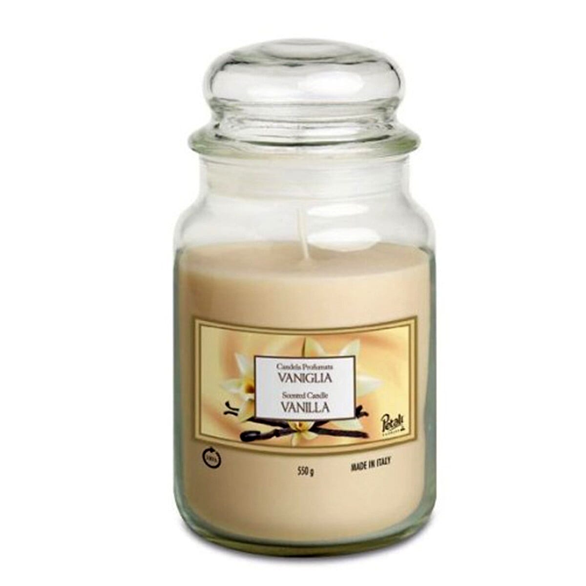 Prices Candes Petali Rose Large Candle Jar (510g) - Vanilla