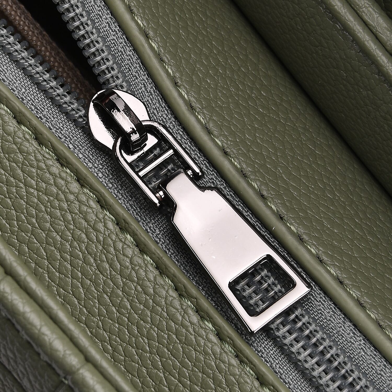 Elegant Croc Pattern Crossbody Bag with Braided Top Handle - Green