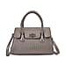 Elegant Croc Pattern Crossbody Bag with Braided Top Handle
