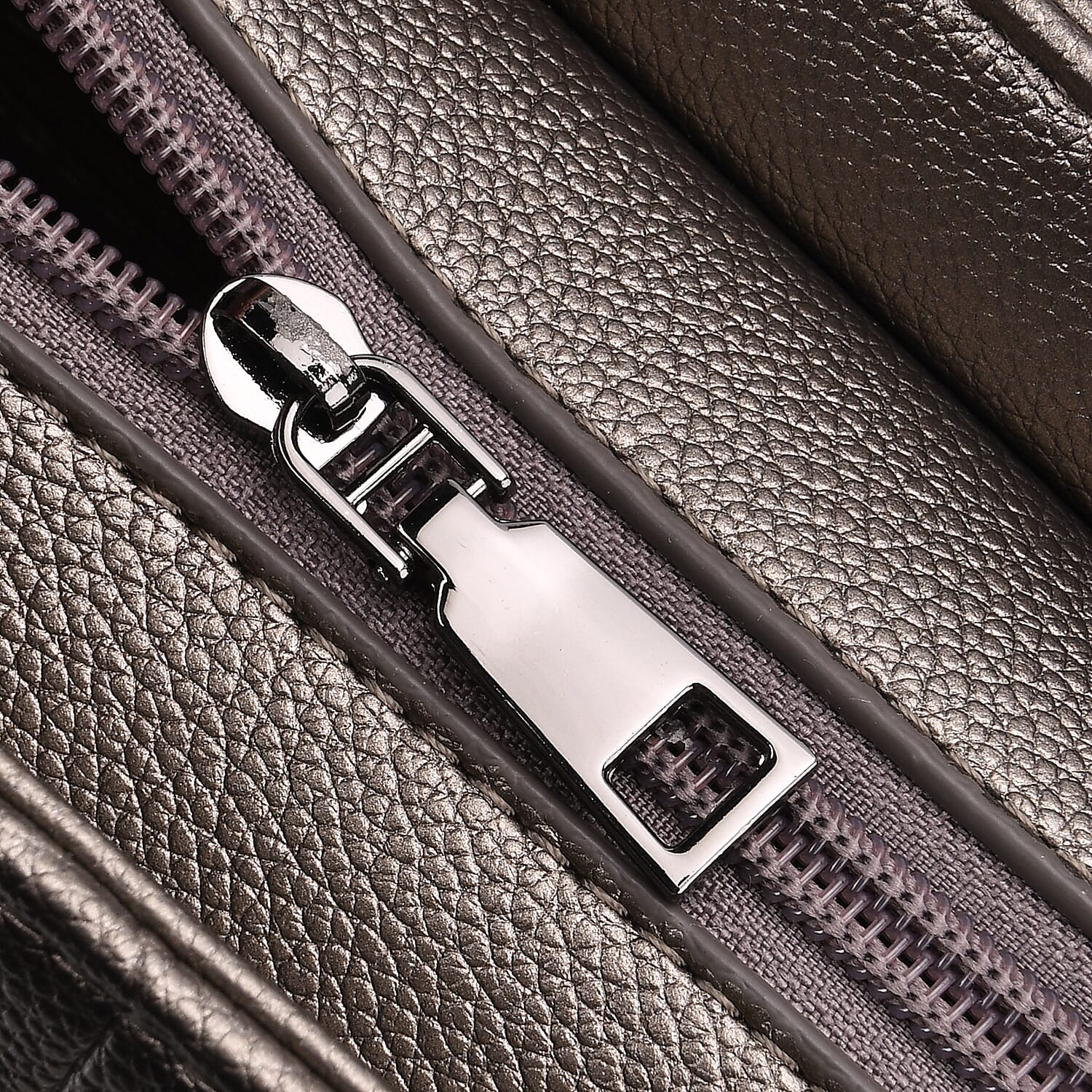 Elegant Croc Pattern Crossbody Bag with Braided Top Handle - Gun Metal Grey