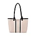 Elegant Two-Tone Tote Handbag for Everyday Use - Black & White
