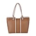 Elegant Two-Tone Tote Handbag for Everyday Use - Black & White