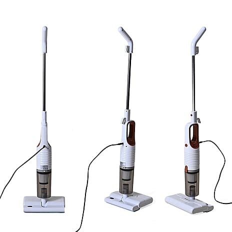 VALUE BUY CLEARANCE OFFER - Homesmart 2-in-1 Vacuum Cleaner - Handheld and Floor Vac PLUS Hard Floor Mop Attachment - White