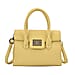Stylish Yellow Rectangular Crossbody Bag with Top Handle