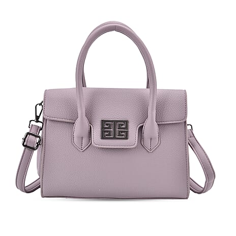Stylish Purple Rectangular Crossbody Bag with Top Handle