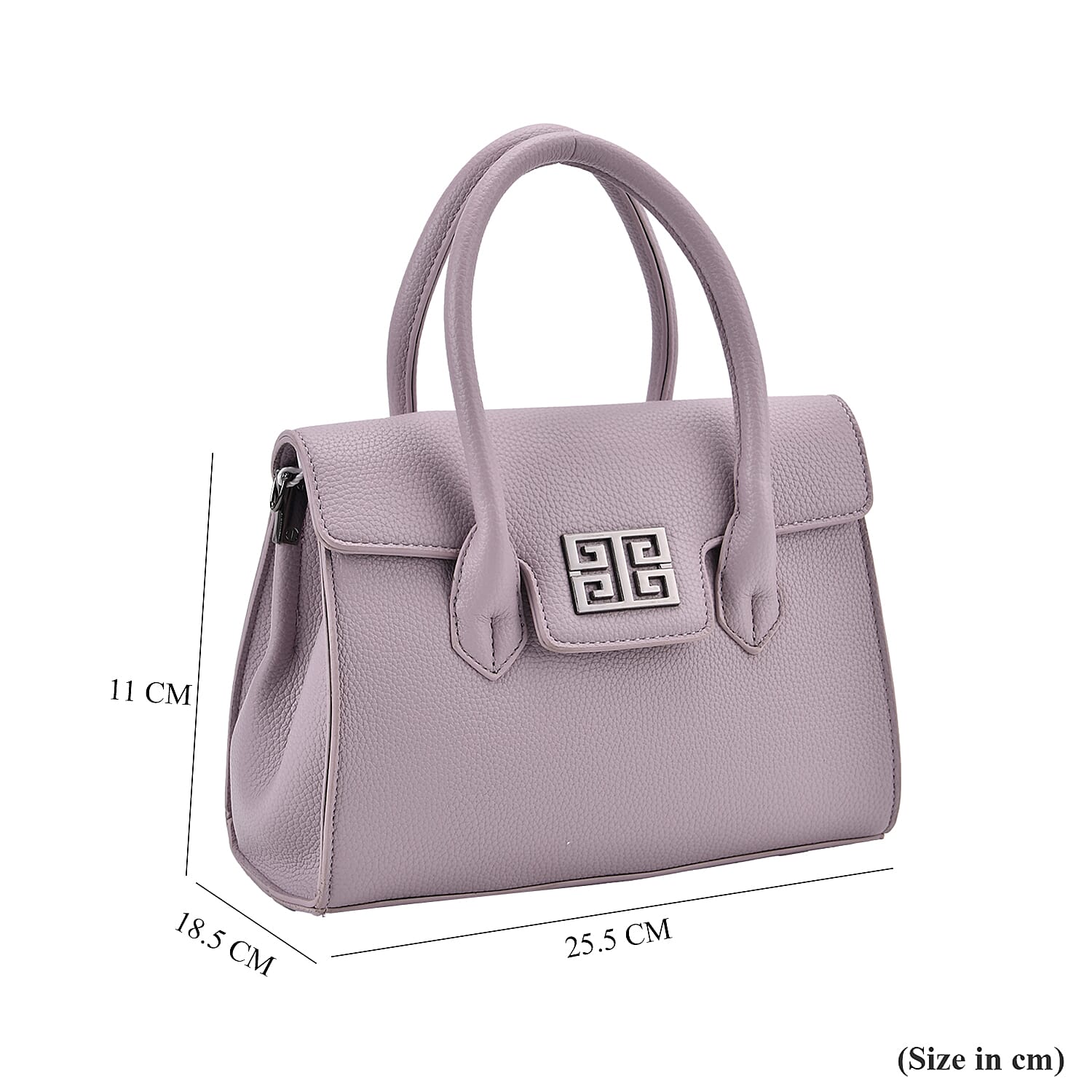Stylish Purple Rectangular Crossbody Bag with Top Handle