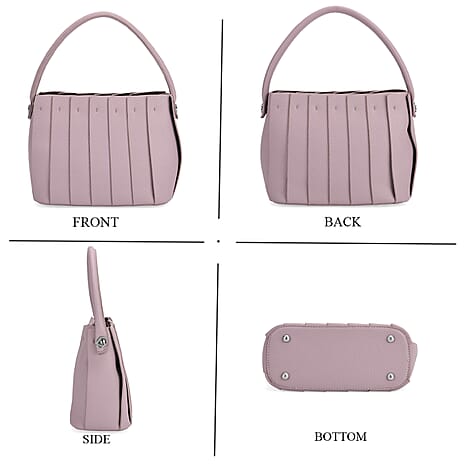 MISS IT OR MISS OUT -- Designer inspired Womens Top Handle Shoulder Bag with Adjustable Strap - Lilac