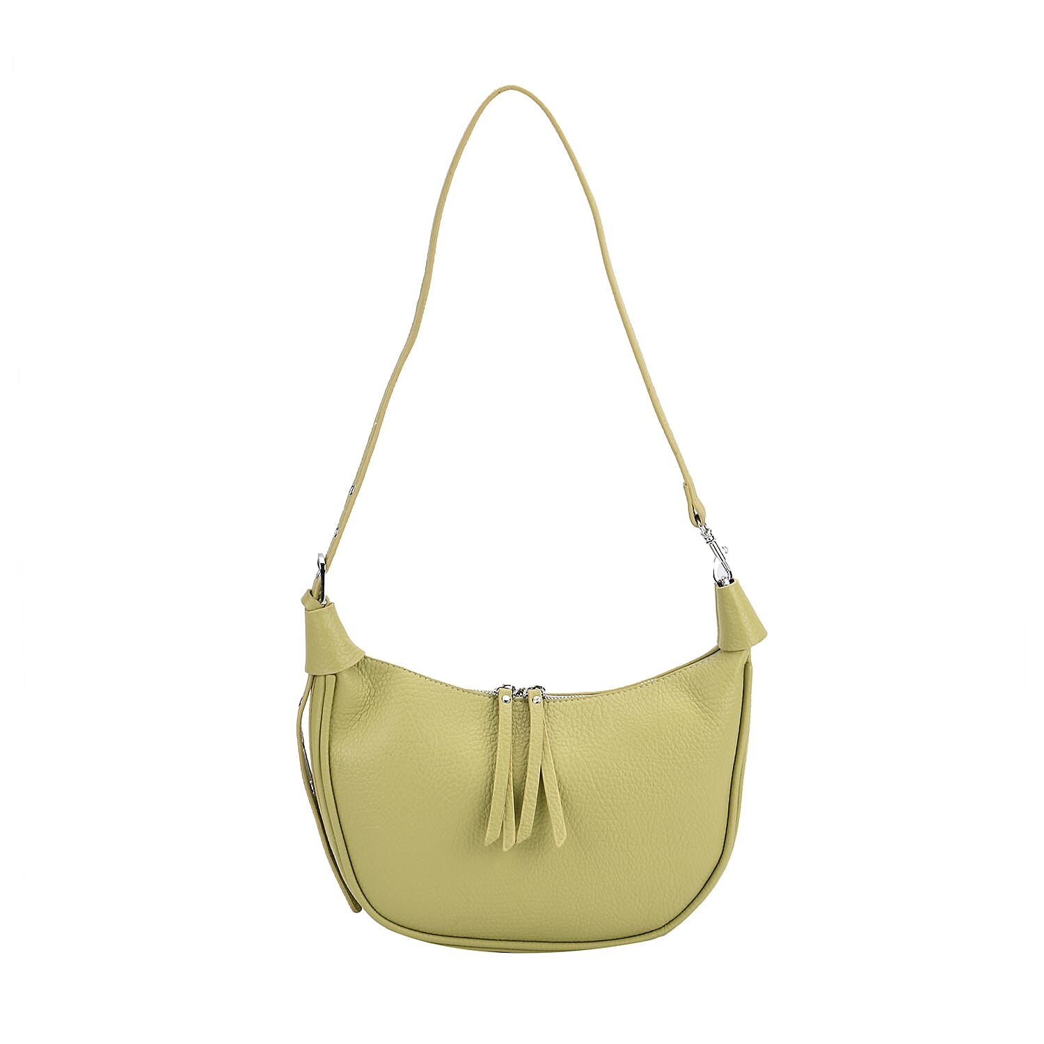 Casual Crescent Shoulder Bag - Green