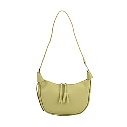 Casual Crescent Shoulder Bag - Green