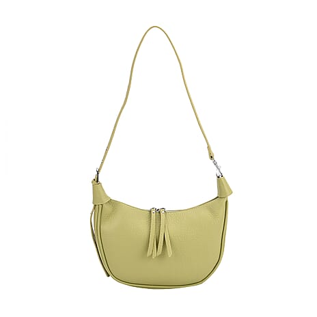 Casual Crescent Shoulder Bag - Green