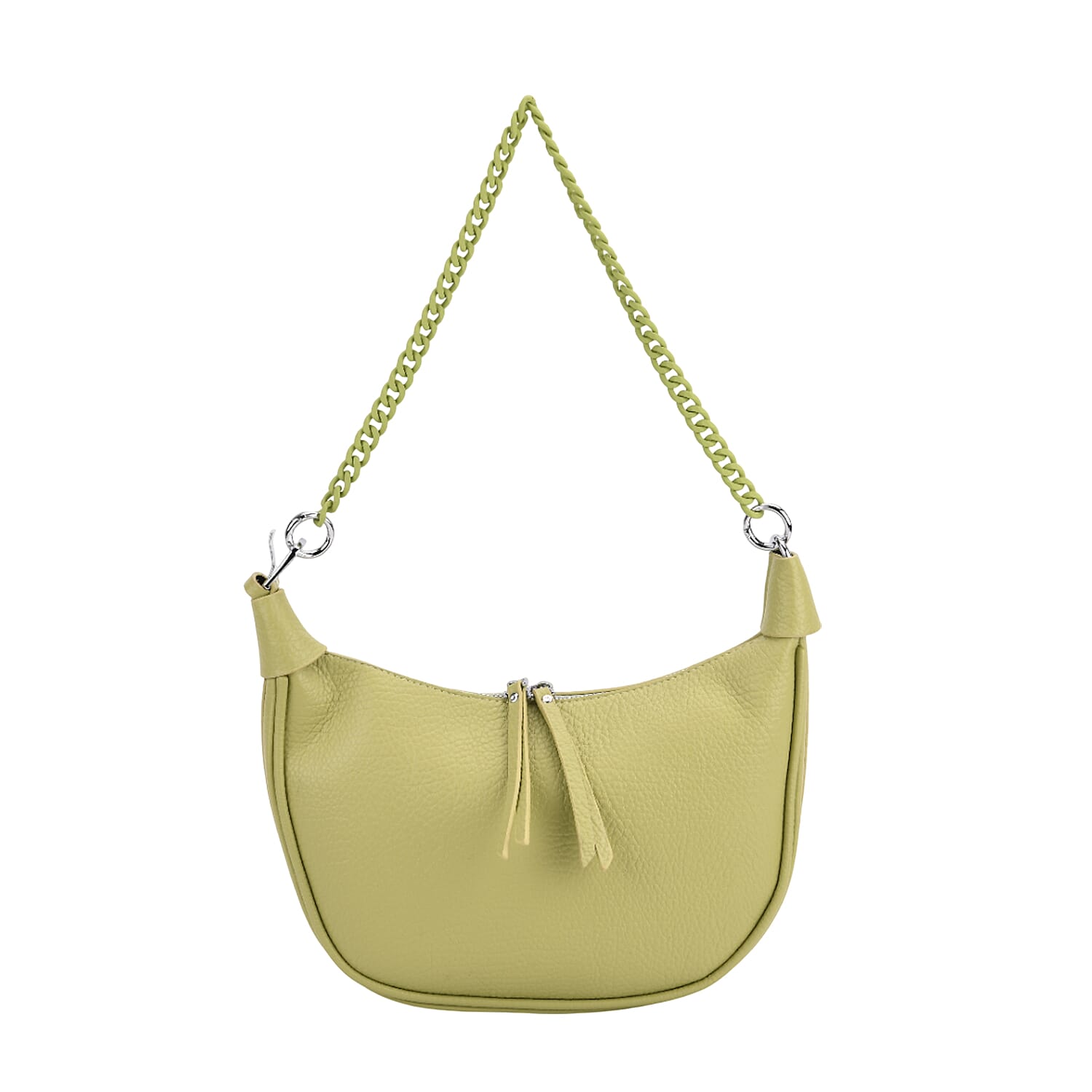 Casual Crescent Shoulder Bag - Green
